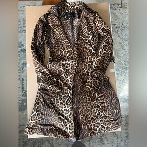 BCBGMaxAzria Leopard Print Blouse in Brown and Tan